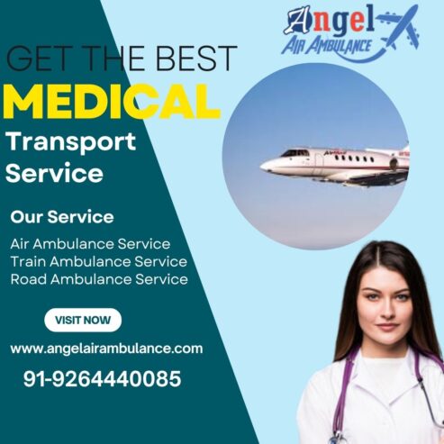 Top Medical Air Ambulance in Kolkata by Angel at Affordable Cost for Shifting