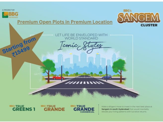 BBG GROUP (TRUE GRANDE COMMERCIAL)SHADNAGAR, PREMIUM VILLA OPEN PLOTS DTCP and TS RERA Approved project and 10 years Monitoring