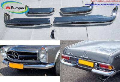 Mercedes Pagode W113 bumpers without over rider (1963 -1971)
