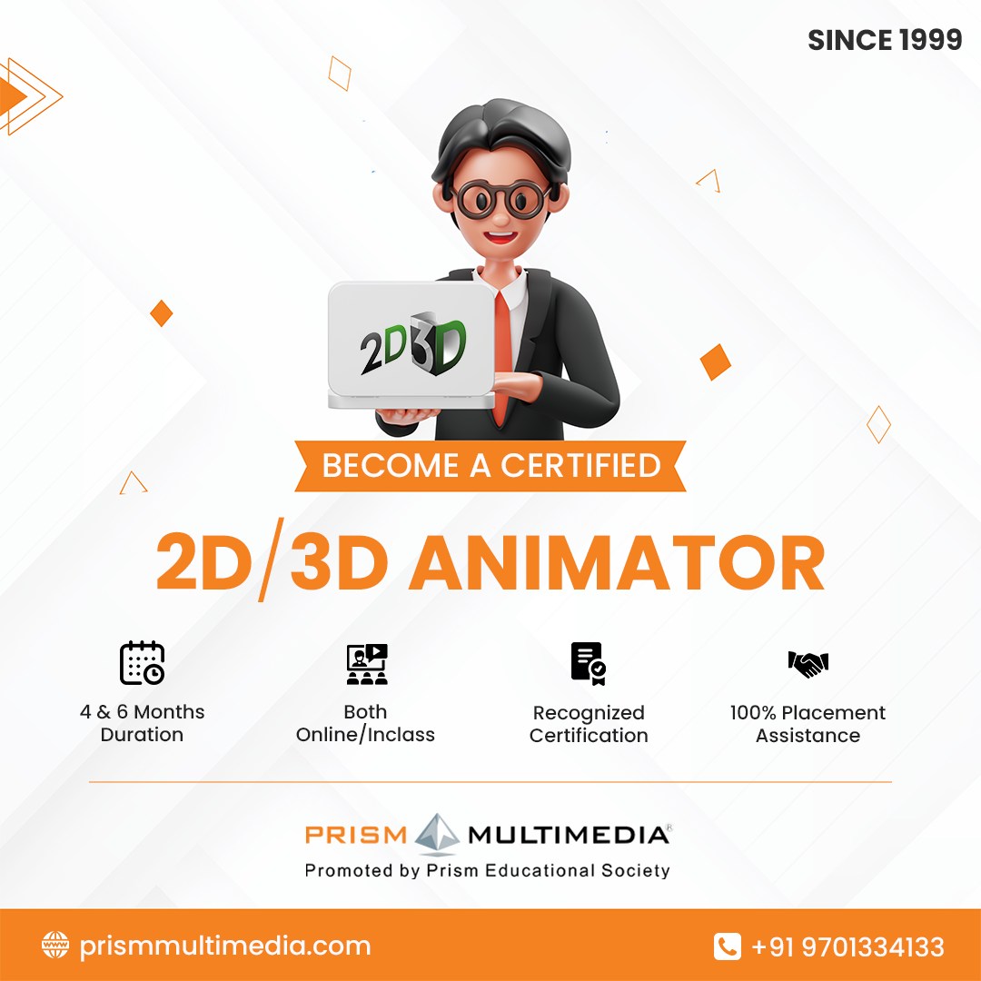 Animation Classes Ameerpet, Multimedia Course Hyderabad – Prism Multimedia