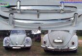 Volkswagen Beetle Euro style bumper (1955-1972) by stainless steel (VW Käfer Euro typ stoßfänger)