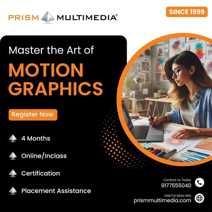 MASTER MOTION GRAPHICS IN 4 MONTHS | ONLINE & IN-CLASS COURSES | PRISM MULTIMEDIA