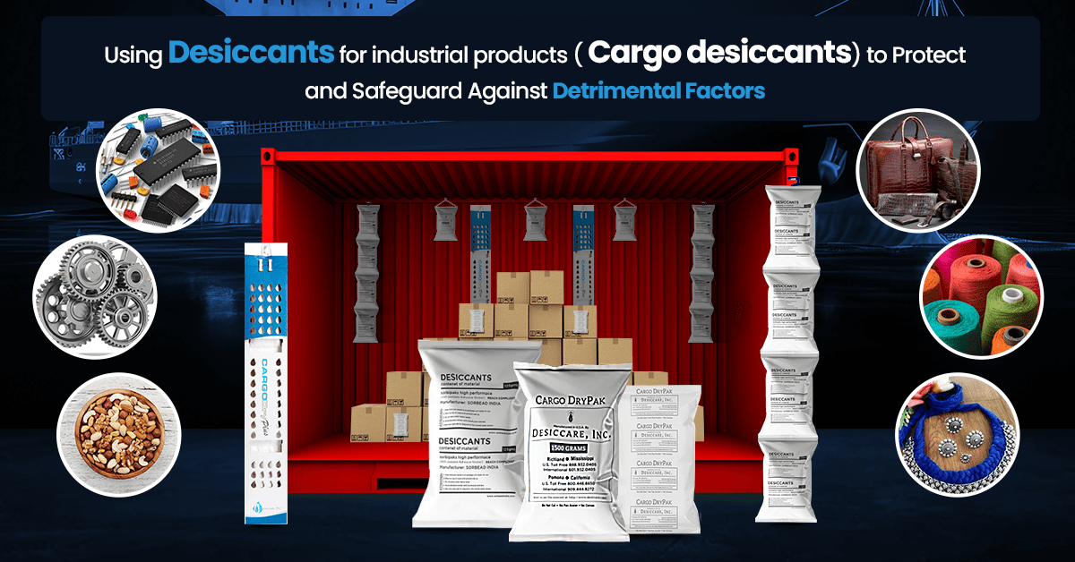 Moisture absorber packets for storage