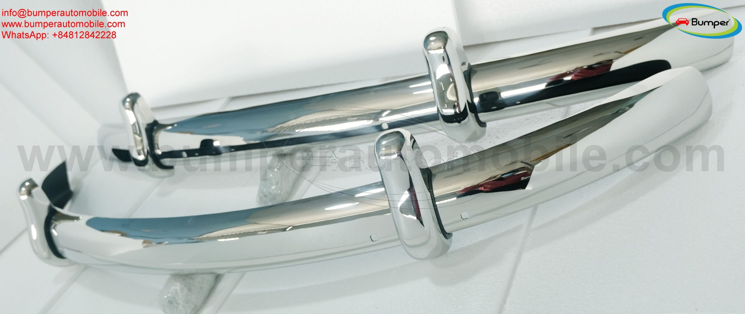 Volkswagen Beetle Euro style bumper (1955-1972) by stainless steel