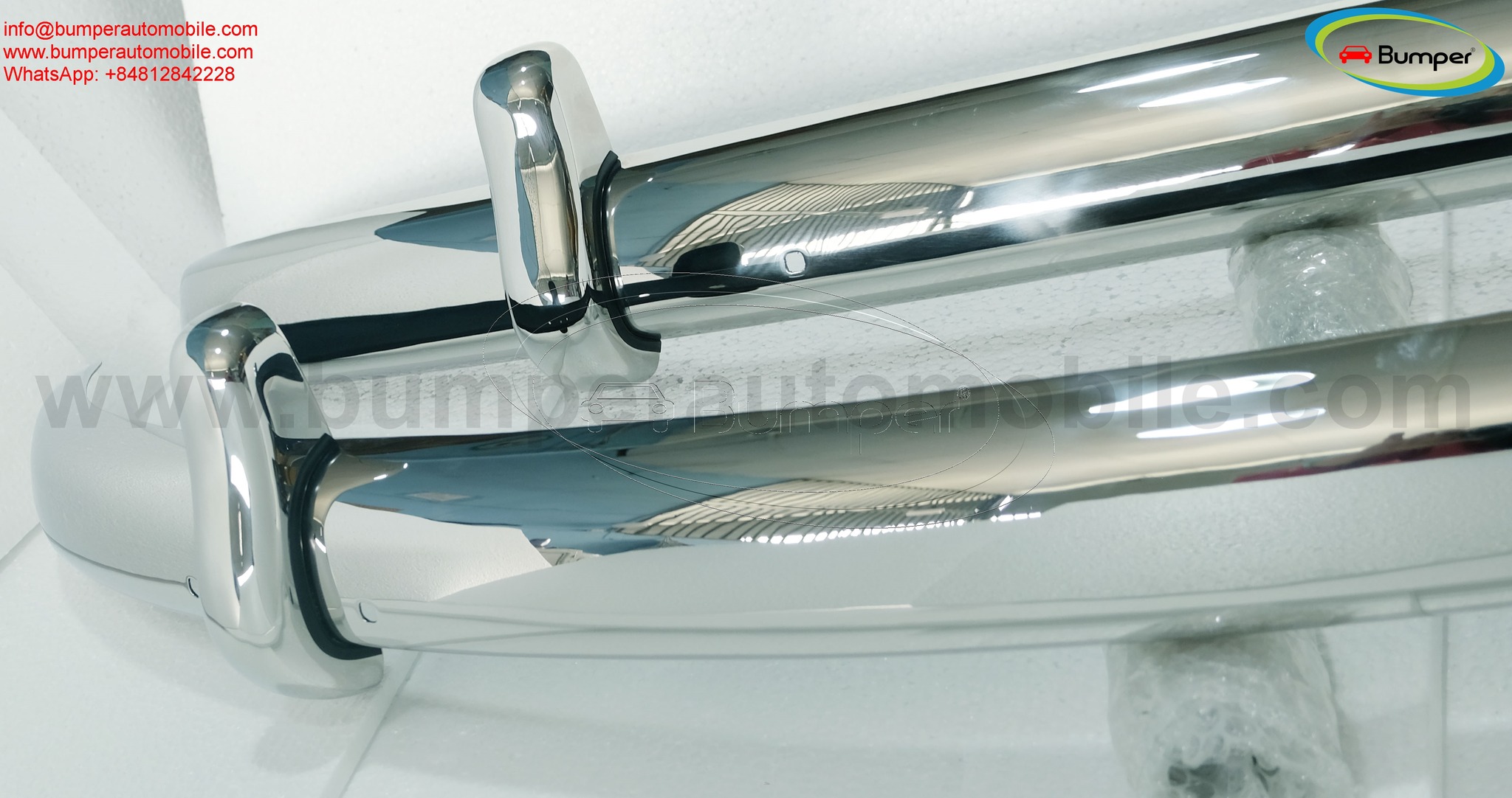 Volkswagen Beetle Euro style bumper (1955-1972) by stainless steel