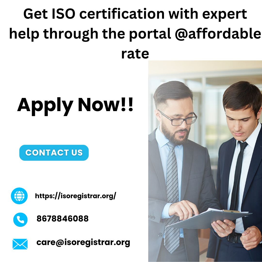 Get ISO certification with expert help through the portal @affordable rate