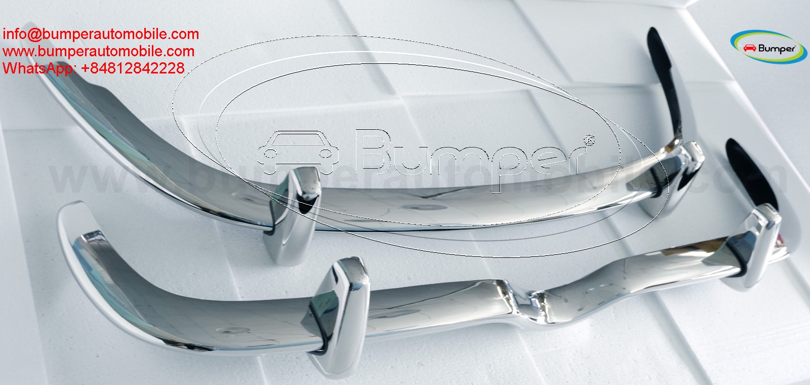 Jaguar Mark 2 Slim year 1959-1967 bumpers