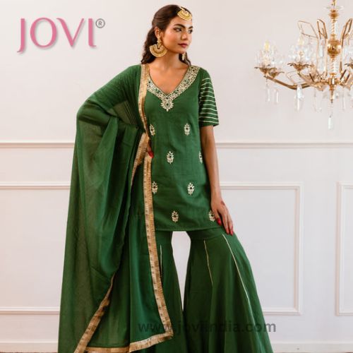 Partywear sharara suits for Indian women-JOVI India