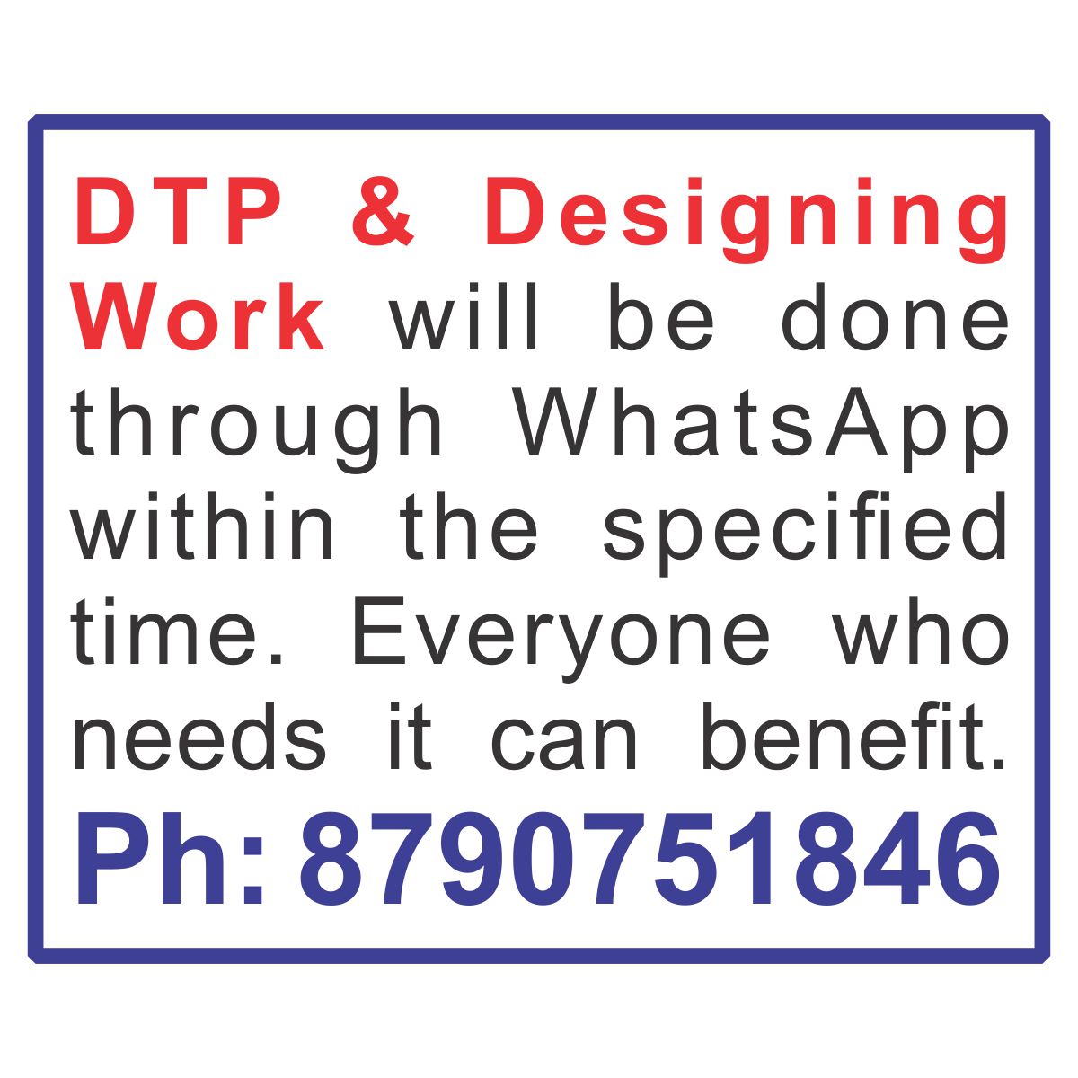 DTP Services Through Online