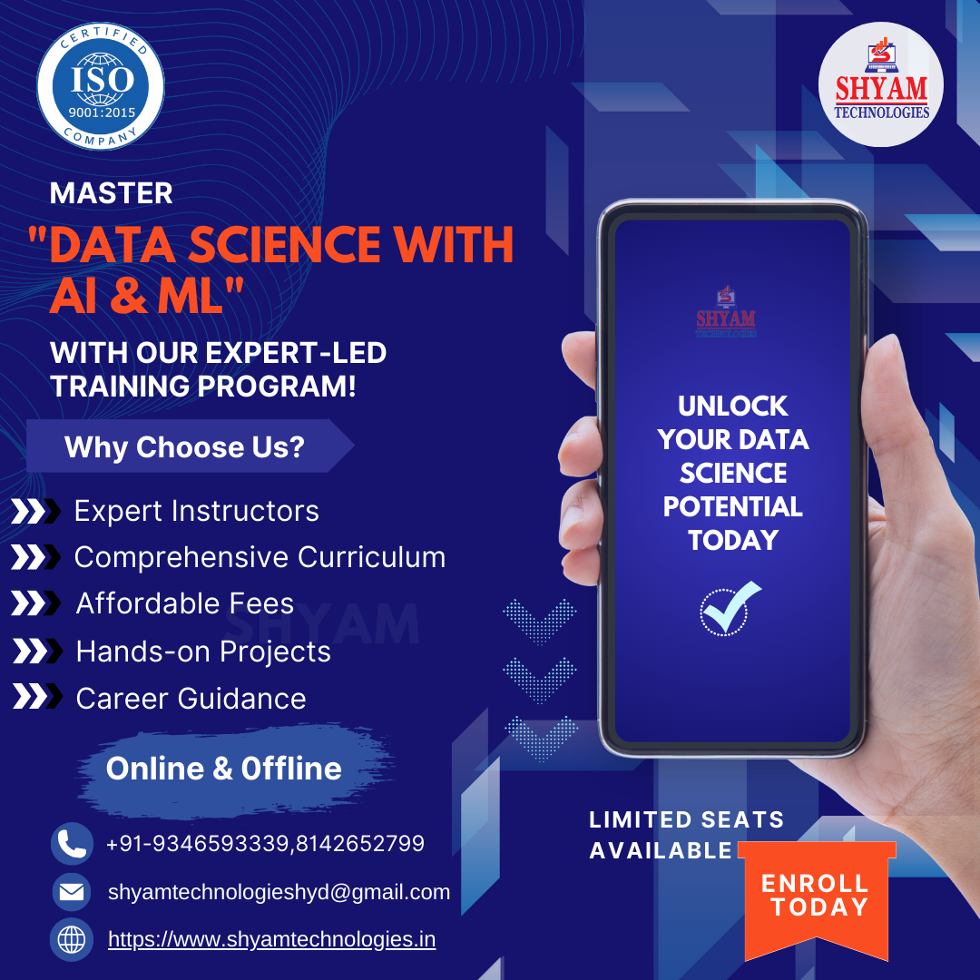 Data Science with AI and ML – Hands On Project Based Course