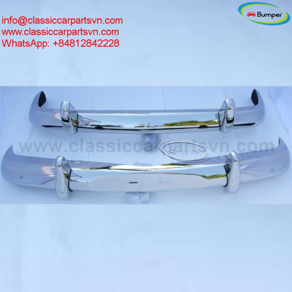 Volvo Amazon Euro type (1956-1970) bumpers by stainless steel new