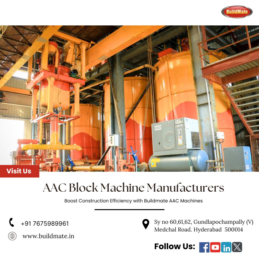 AAC Block Machine Manufacturers | 7675989961 | Buildmate