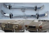 Saab 96 (1965-1975) longnose bumpers by stainless steel new