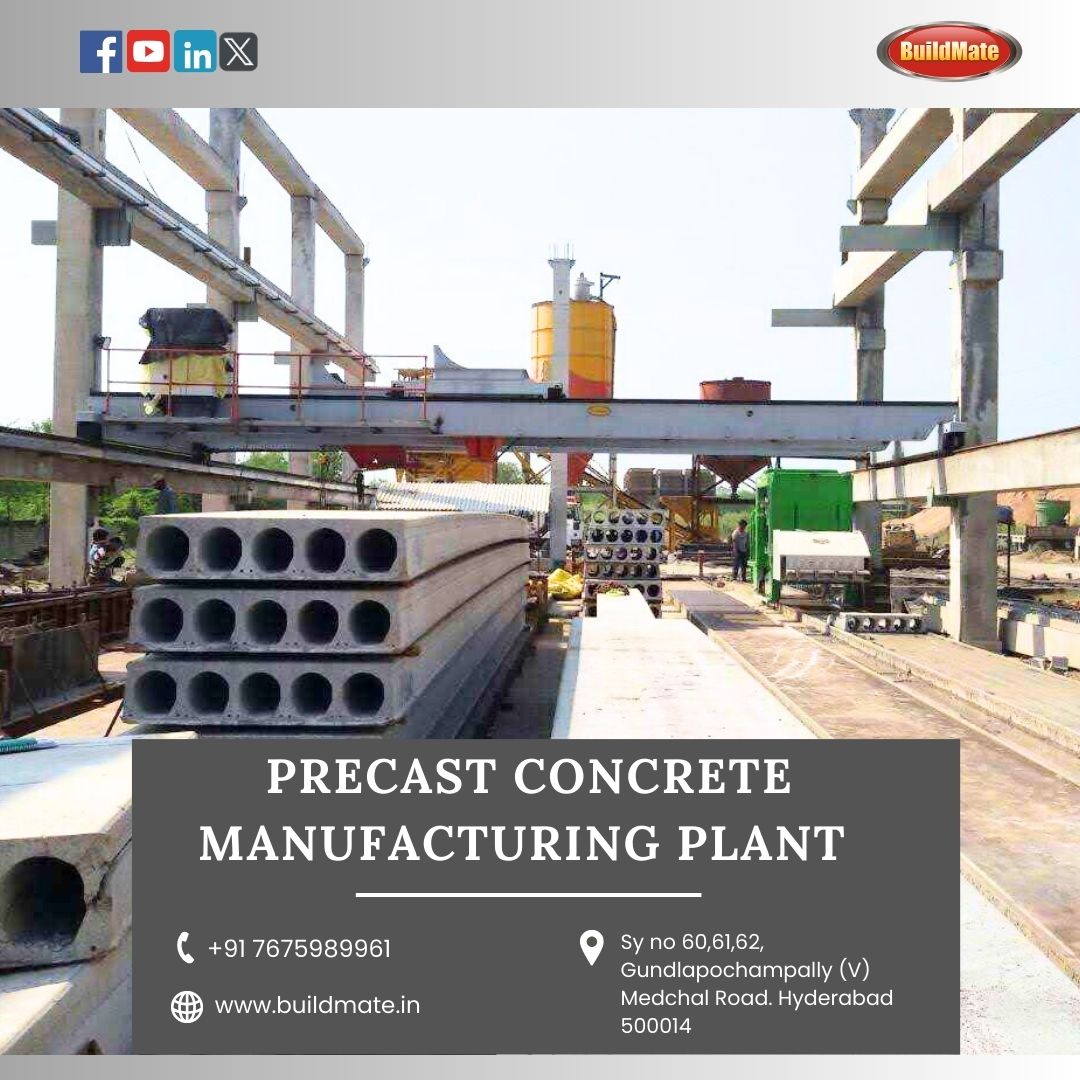 Precast Concrete Manufacturing Plant | 7675989961 | Buildmate
