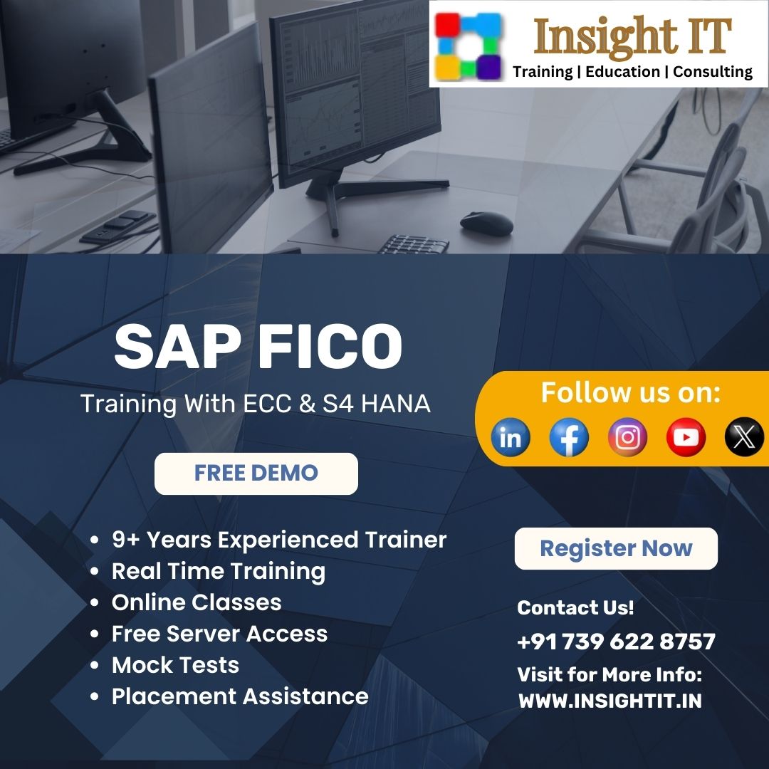 LEARN SAP FICO TRAINING IN HYDERABAD FROM INSIGHT IT