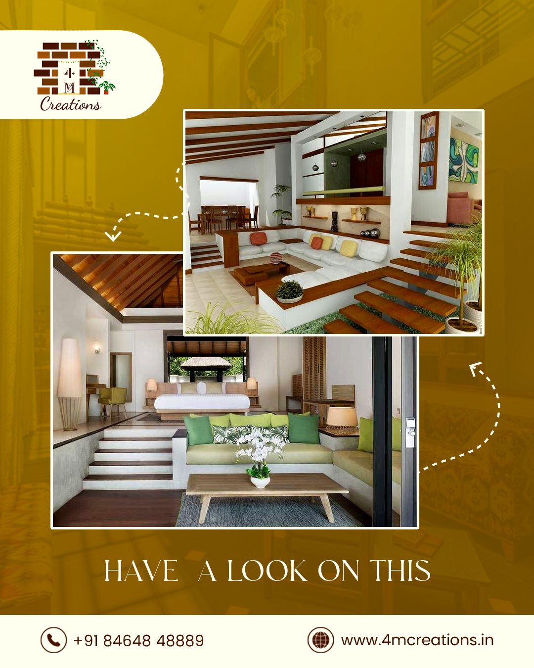 Modern Split-Level Interiors with Elegant Wooden Accents