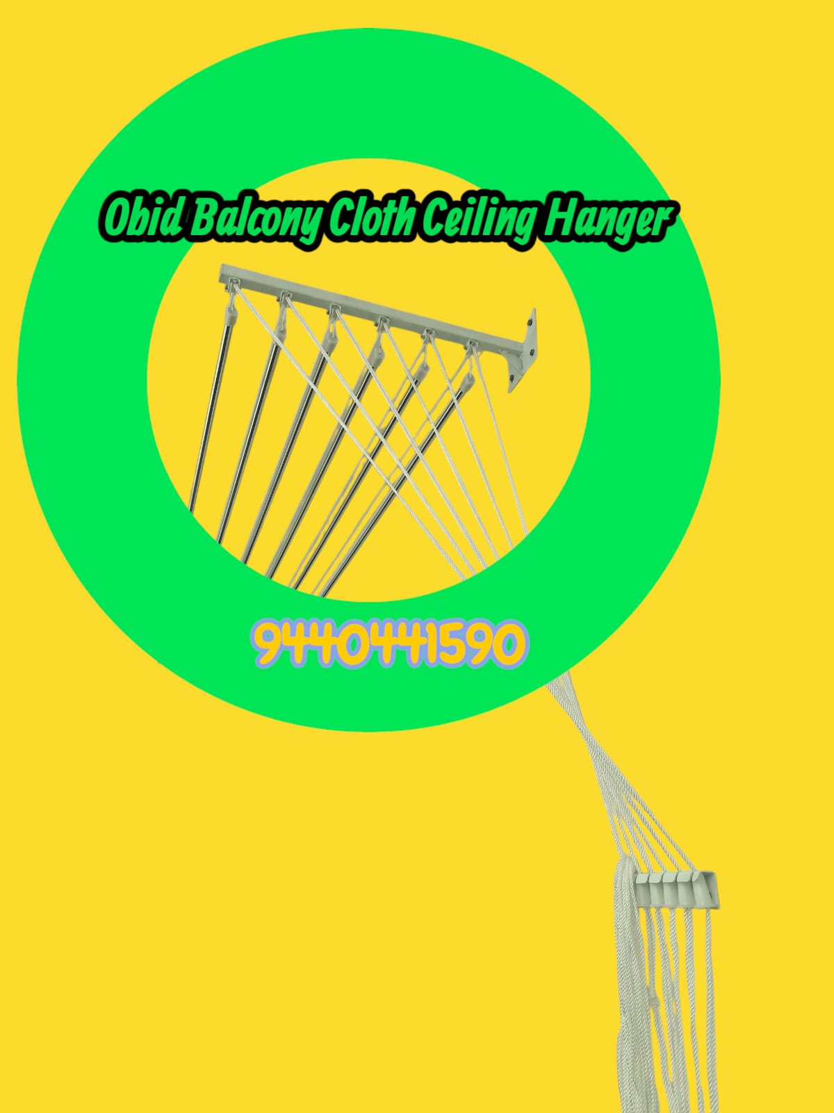 Narsingi Ceiling Clothes Hanger for Balcony 9948899020