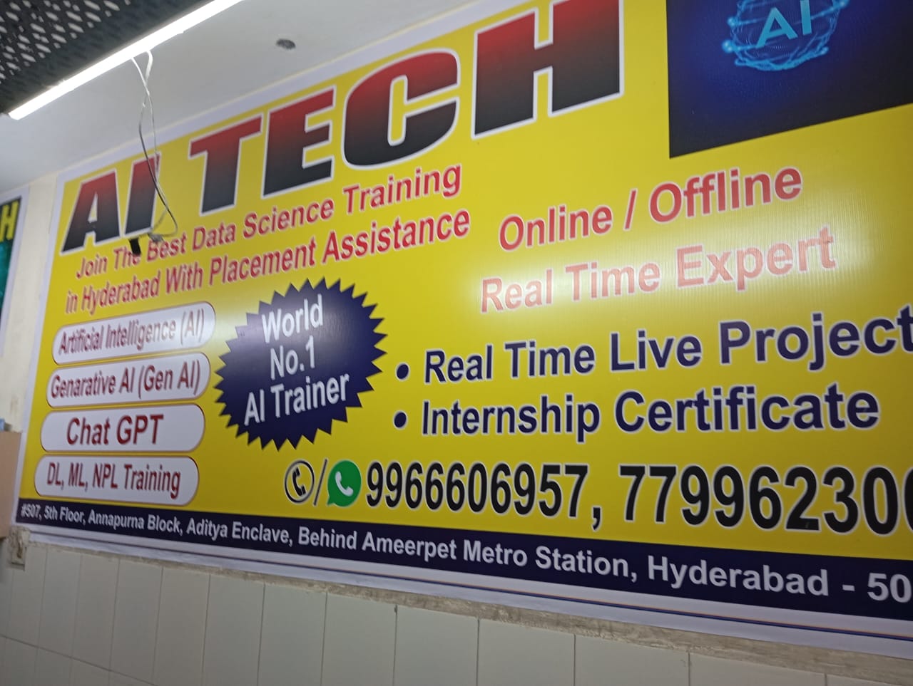 Call@+91 9966606957.No.1 Artificial Intelligence Course (AI),Gen AI, Agentic AI, AI agents, Data Science, Data Analytics Real time Live Projects Online Training institute in Hyderabad,Ameerpet,KPHB,Madhapur,Kondapur
