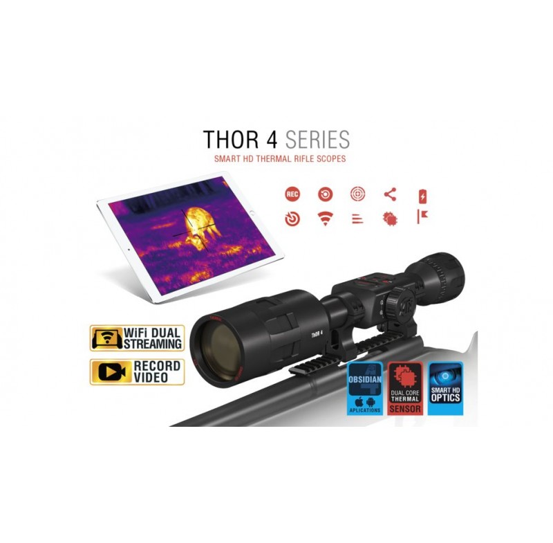 ATN ThOR 4, 640×480 Sensor, 4-40x Thermal Smart HD Rifle Scope