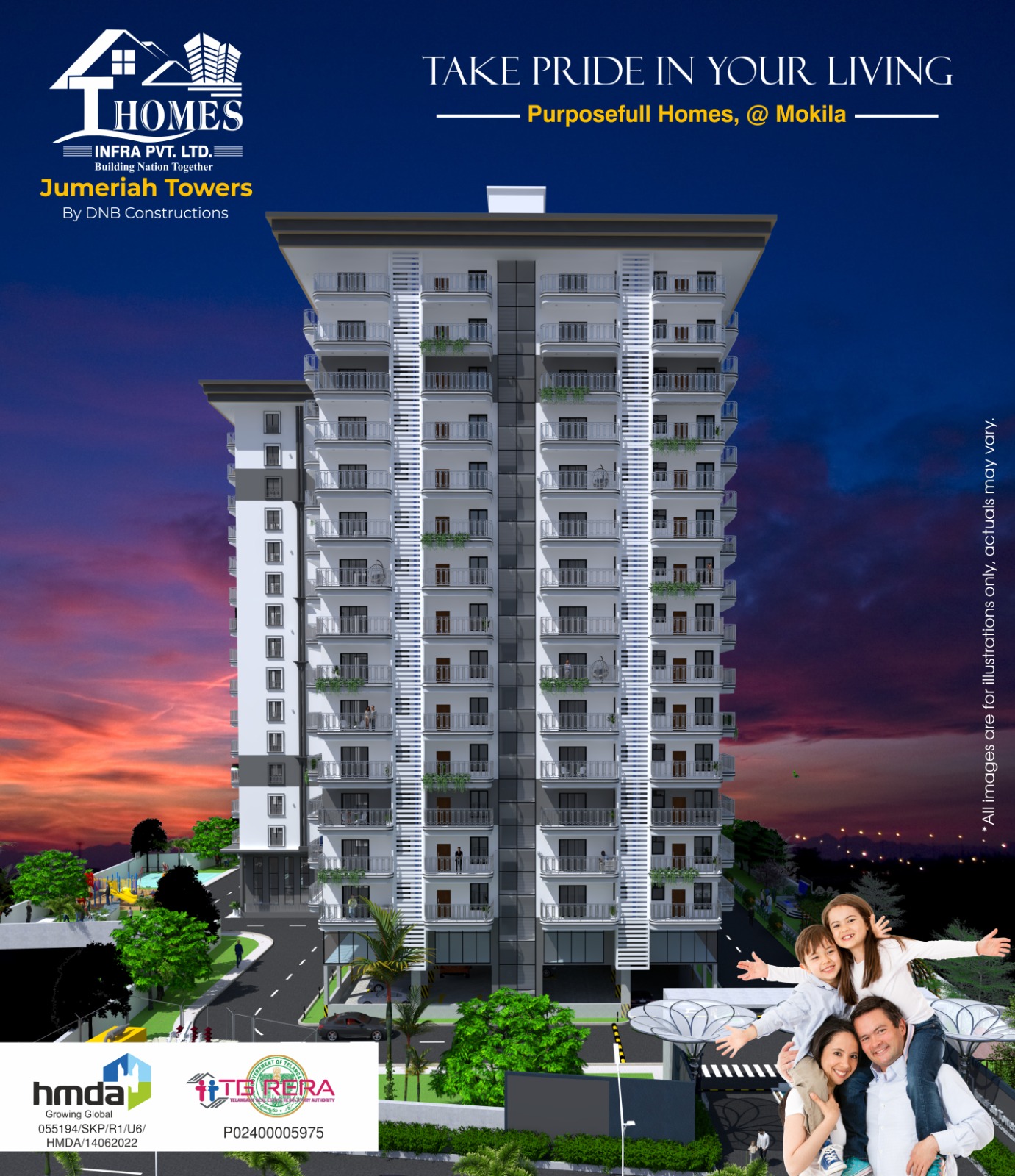 3BHK Flats in Mokila | Ready-To-Move Apartments