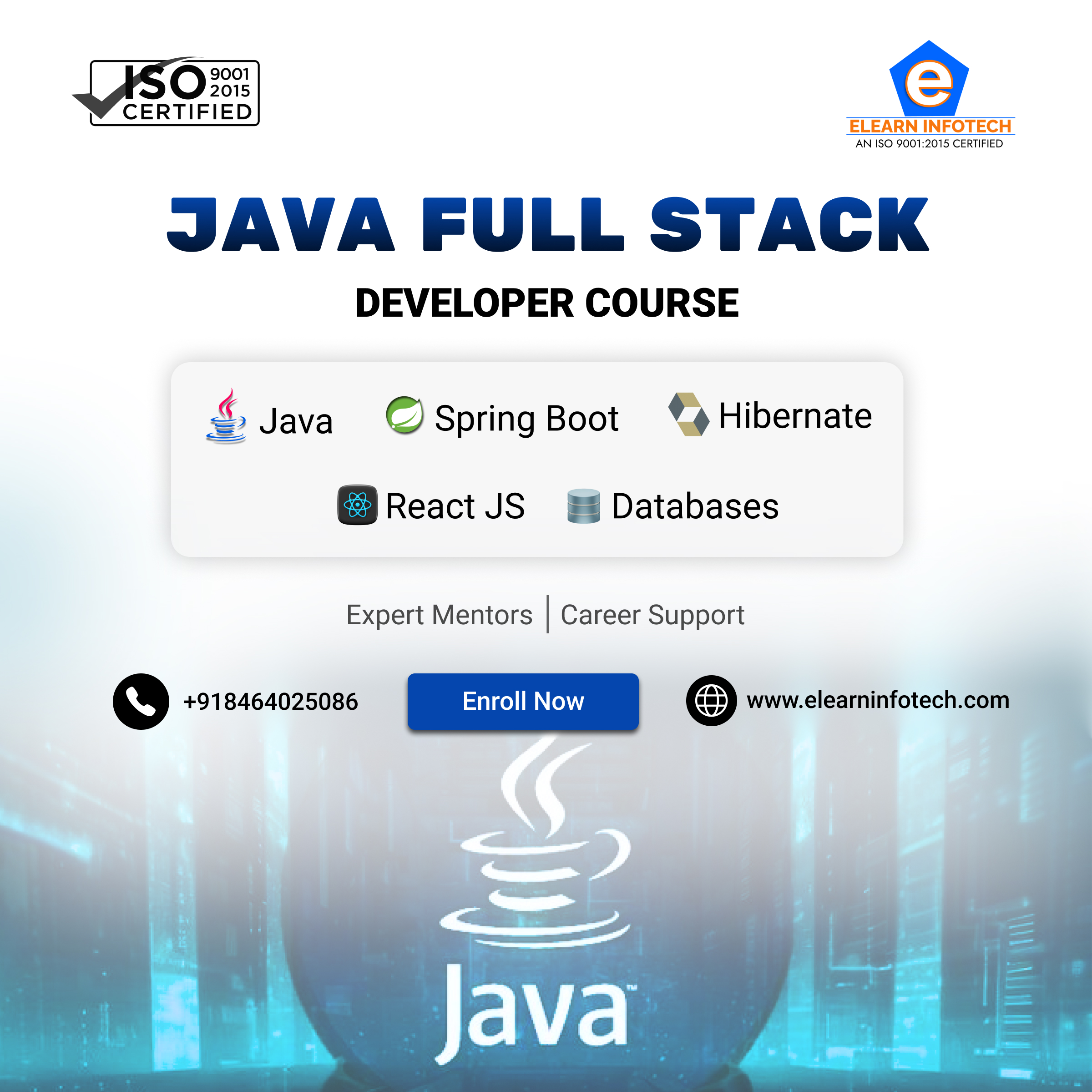 Full Stack Java Course in Madhapur, Hitech City | Elearn Infotech