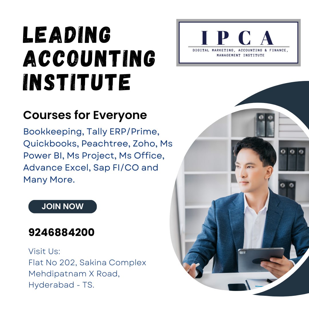 Master Manual Accounting,  Ms-Office, Tally PRIME, & QuickBooks, ZOHO, XERO, SAGE 50