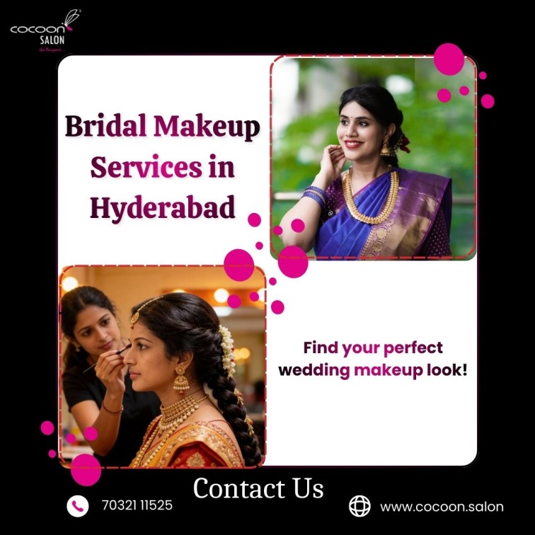 Bridal Makeup Services in Hyderabad | 7032111525 | Cocoon Salon