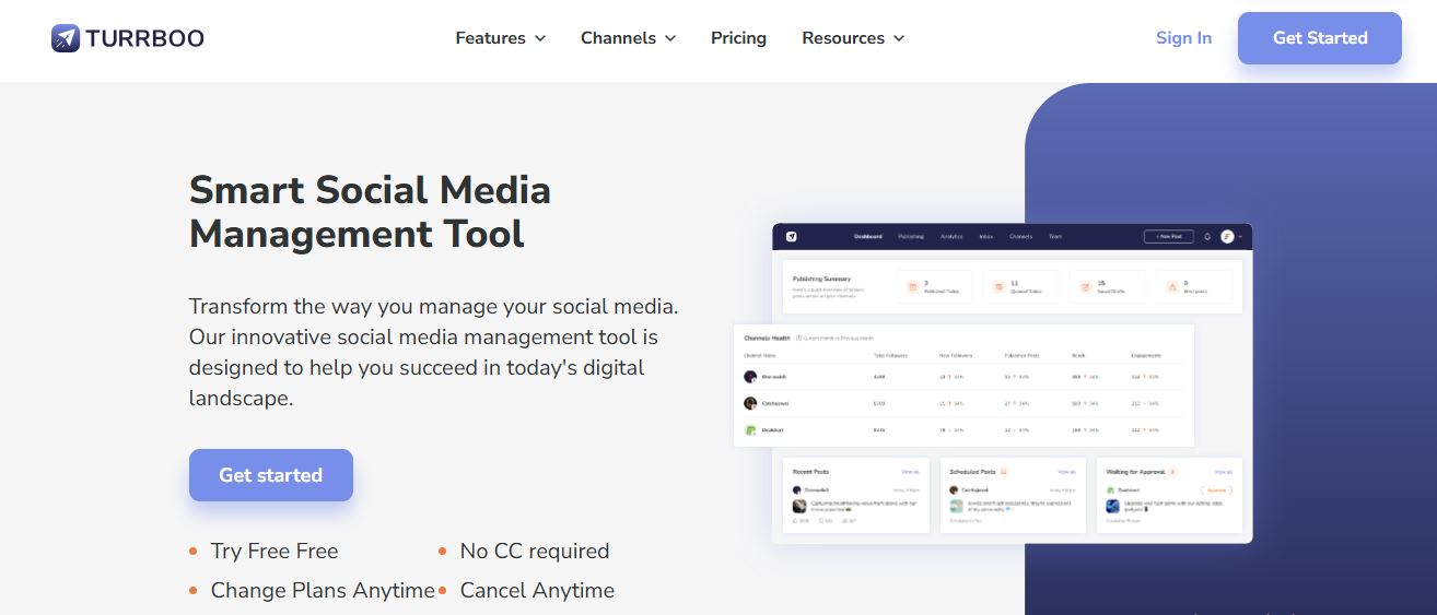 Turrboo – Social Media Management Tool