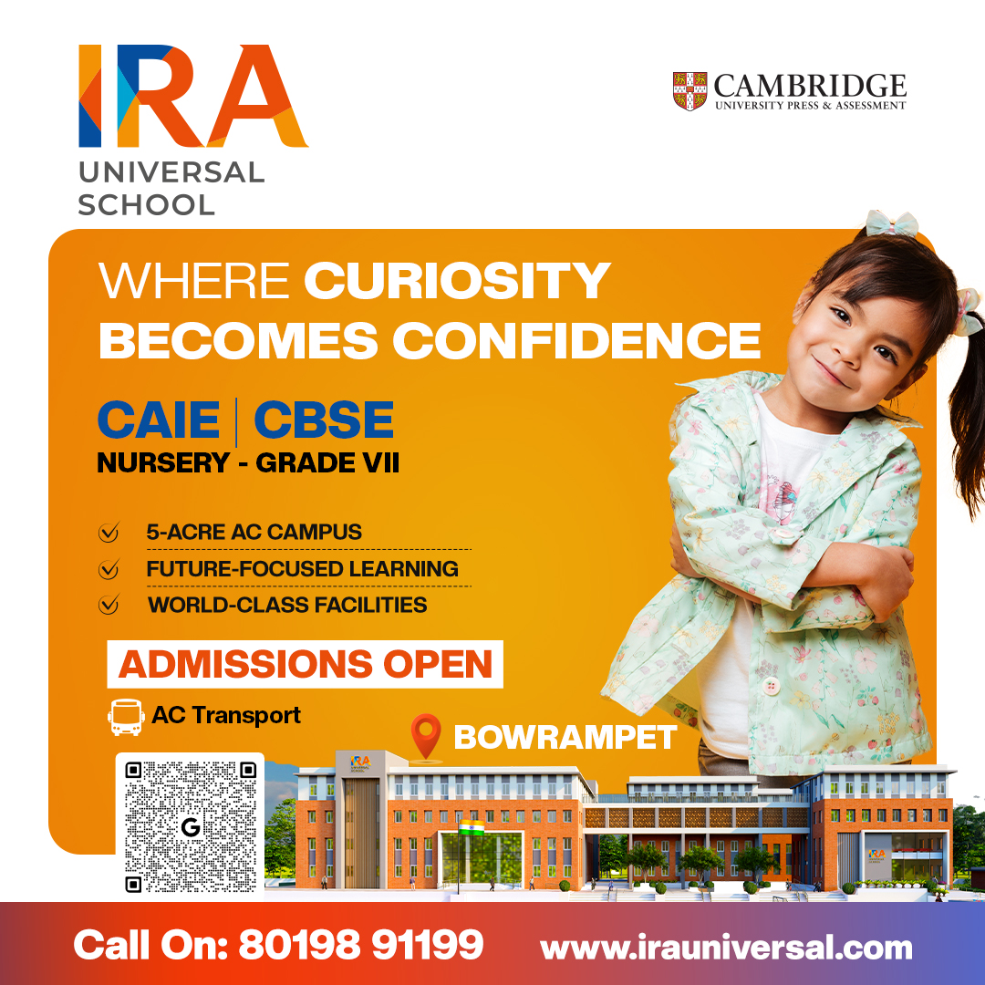 Best Cambridge School in Bowrampet | Best CBSE School in Bowrampet | IRA Universal