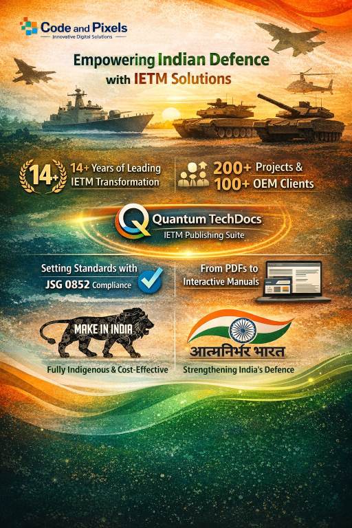 Code and Pixels – Leaders in IETM for Indian Defence