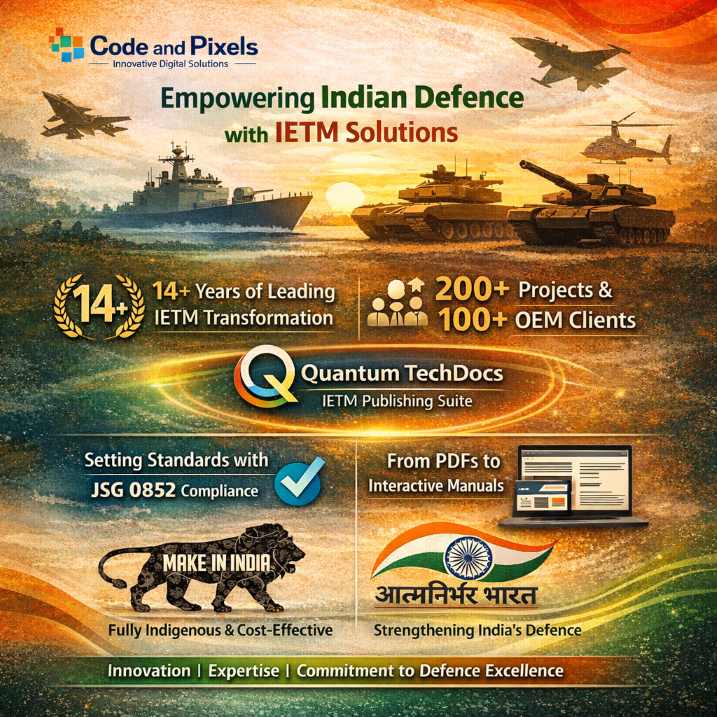 Code and Pixels – Leaders in IETM for Indian Defence