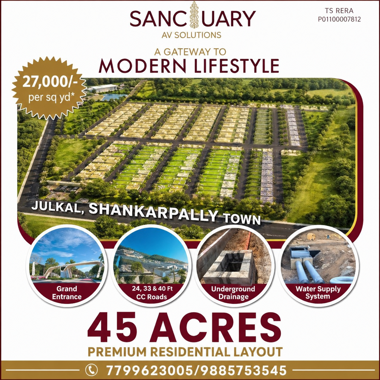 Call@7799623005 Sanctuary julkal SouthPride Sanctuary (Julkal) – Premium Residential Plots in Shankarpally, clubhouse, Located near Shankarpally Mominpet road