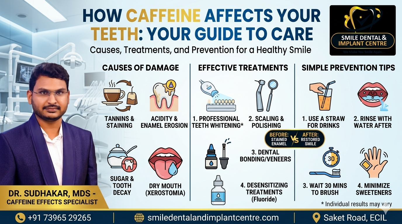 COFFEE STAINS OR TOOTH SENSITIVITY? RESTORE YOUR SMILE TODAY!