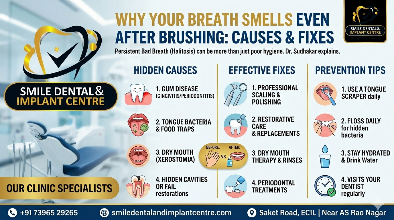 STILL HAVE BAD BREATH AFTER BRUSHING? FIND THE HIDDEN CAUSE
