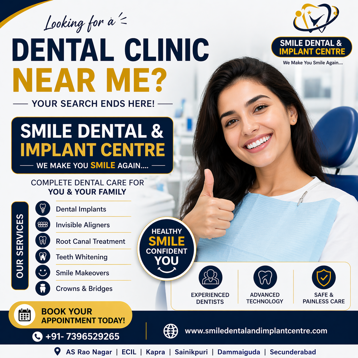 LOOKING FOR THE BEST DENTAL CLINIC NEAR YOU IN HYDERABAD?