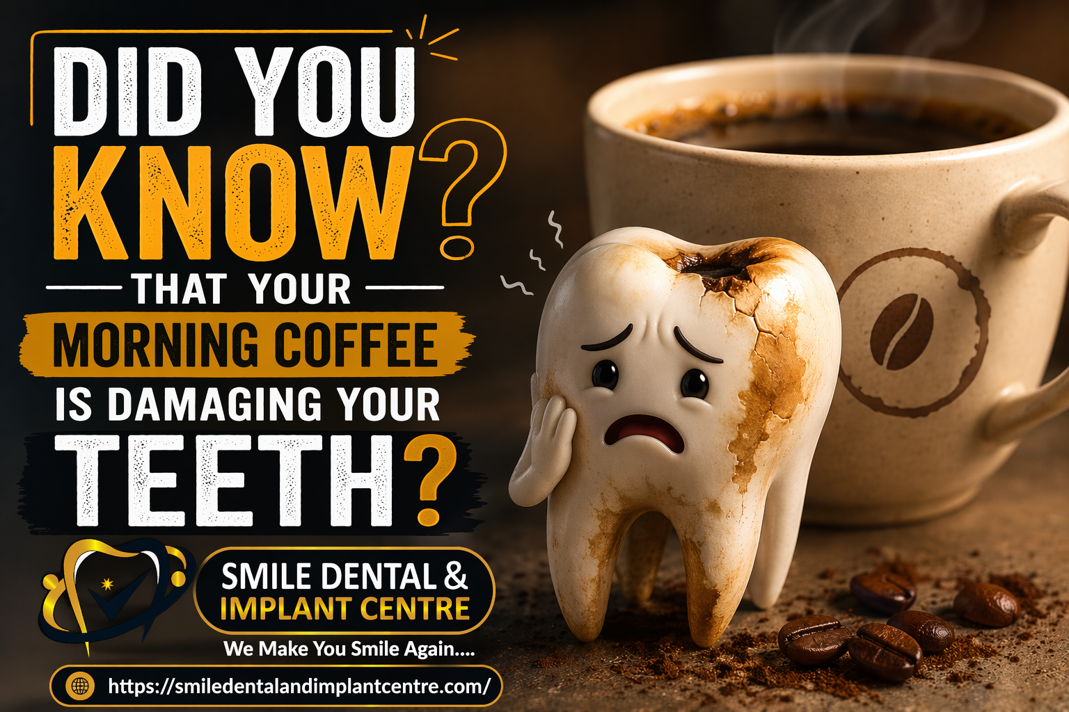 ☕ STOP COFFEE FROM STAINING YOUR SMILE!