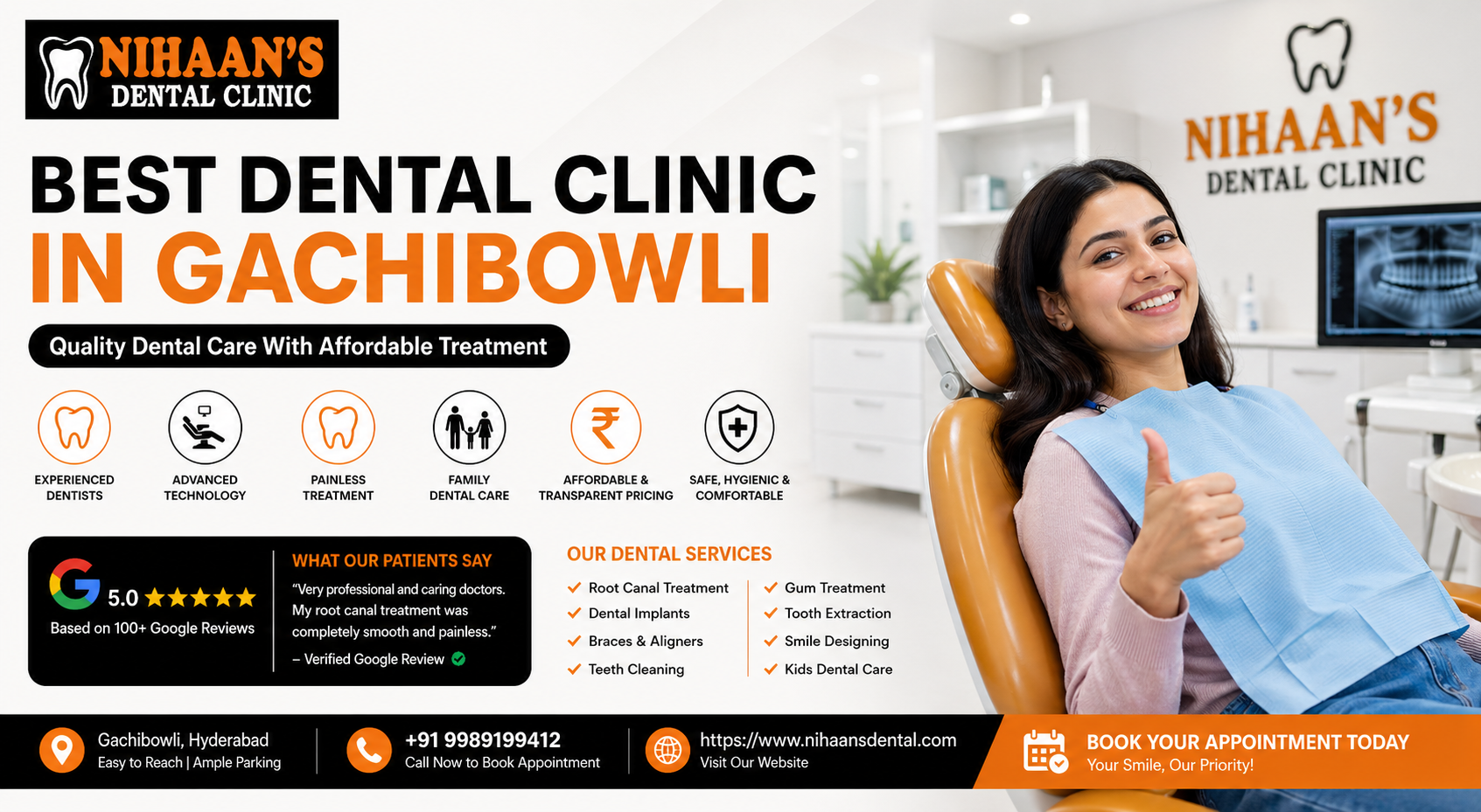 Best Dentist Near Gachibowli – Nihaans Dental Clinic