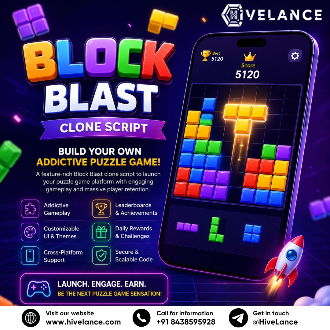 How Does a Block Blast Clone Script Help You Enter the Puzzle Gaming Market?